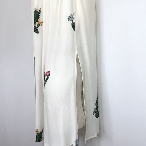 WildFox Dress Maxi”Cactus Flower “ Rayon 16” Slit sides NWOT Sz Small - Picture 4 of 11
